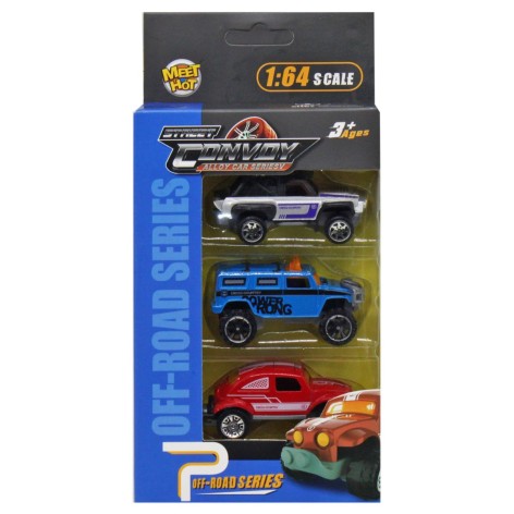 Набор металлических машинок 