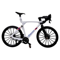 Велосипед металлический в коробке р.13x5,4x9,4см (Белый)