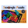 Логічна гра-головоломка Sexangle Puzzle двостороннє поле, 16 кольорових елементів, інструкція із завданнями, в коробці