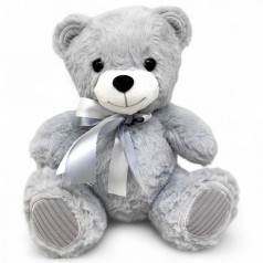 Мʼяка іграшка "Ведмедик" (сірий) (27 см; за стандартом - 44 см)