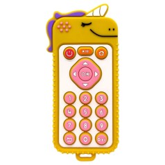 Силіконовий прорізувач пульт Єдиноріг (ЖОВТИЙ)