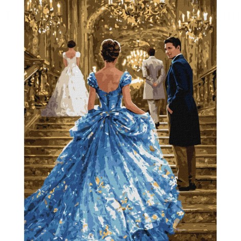 Картина по номерам с красками металлик "Бал в сиянии хрусталя" 40х50см