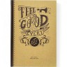 Блокнот крафт,165х238 мм, "Feel Good Every Day"