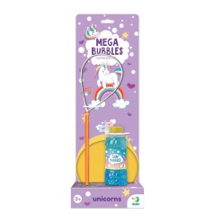 Бульбашки мильні «Mega Bubbles з тарілкою. Єдиноріжки». Об’єм 450 мл