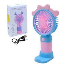 Портативный вентилятор "Аниме. My Melody" на подставке, голубой
