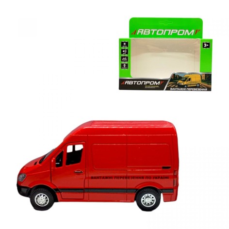 Машина АВТОПРОМ MERCEDES SPRINTER (КРАСНЫЙ)