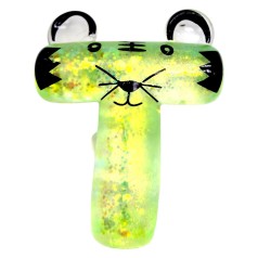 Антистресс жвачка-тянучка "Алфавит" 9 см (ЗЕЛЕНАЯ)