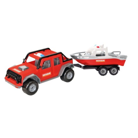 Джип "Титан" с катером спасательный