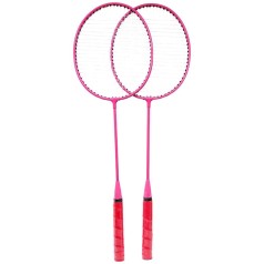 Бадмiнтон 2 ракетки (волосінь) у чохлі 65 см (РОЖЕВИЙ)