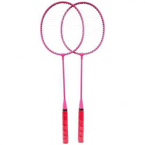 Бадмiнтон 2 ракетки (волосінь) у чохлі 65 см (РОЖЕВИЙ)