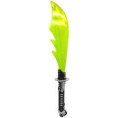 Меч со светом и звуком (серебро + салатовый)