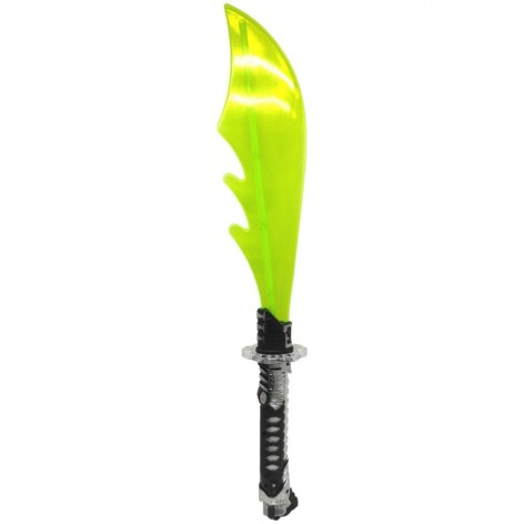 Меч со светом и звуком (серебро + салатовый)