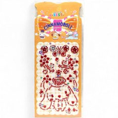Наліпки-стрази "Sanrio" червоні