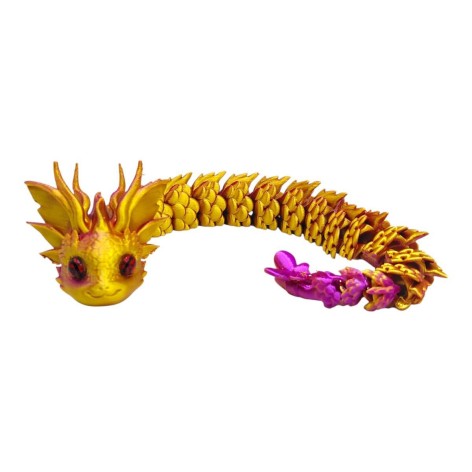 Игрушка подвижная 3D Королевский Дракон 32см (ПУРПУРНЫЙ)