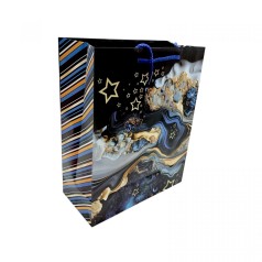 Пакет бумажный 26х32х12 см, морская роскошь.
