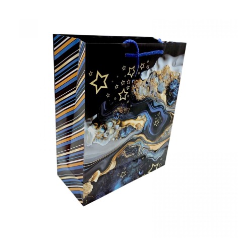 Пакет бумажный 26х32х12 см, морская роскошь.