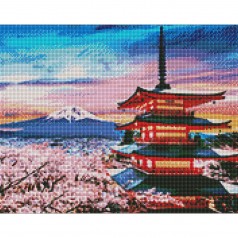 Алмазная мозаика "Любимая Япония" 40х50см