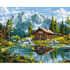 Картина по номерам "Уютный коттедж" 40х50 см