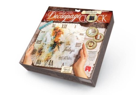 Комплект креативного творчества "Decoupage Clock Чувства", с рамкой