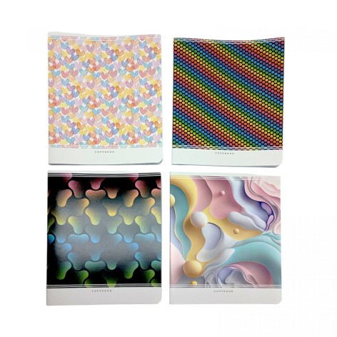 Тетрадь ученическая, на скобе, 170х203мм, 48 листов. Клетка