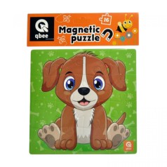 Пазлы фомовые магнитные – 16 элм. "Щенок"