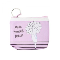 Дитячий гаманець дівчина з рожевий парасольку