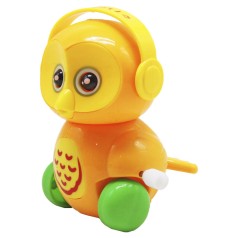 Заводная игрушка "Сова в наушниках", оранжевый