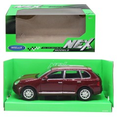 Машина металл Porsche Cayenne Turbo 1:24 бордовая