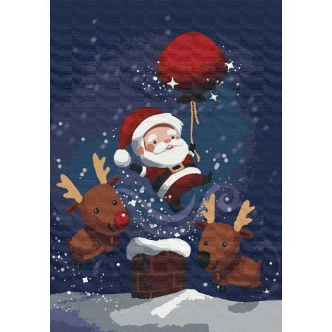 Картина по номерам "Новогодний секрет" 40х28 см