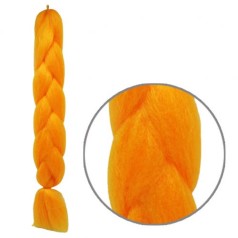 Канекалон люминесцентный 60 см, оранжевый