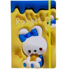 Блокнот "Кролик" твердый переплет, А5 (ЖЕЛТЫЙ)