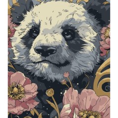 Картина по номерам "Цветочная пандочка" 40х50 см