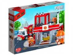 [7127] Конструктор "Пожежники" (416 елм.) Пожежна частина №2 / Banbao