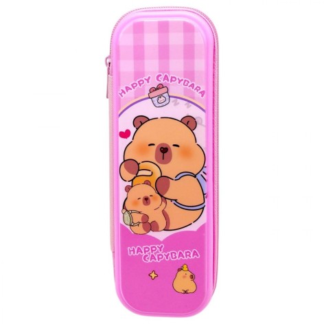 Пенал з утримувачем Капібара уп.PVC (РОЖЕВИЙ)