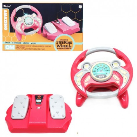 Інтерактивна іграшка "Руль", рожевий