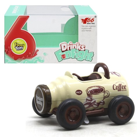 Машинка металлическая инерционная "Бутылка кофе"