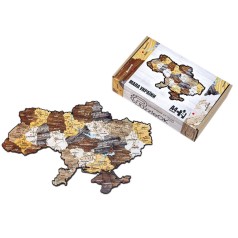 Фігурний деревʼяний пазл "Мапа України" А3 PuzA3-012101 PuzzleOK