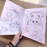 Розмальовка "Super wings" (100 наліпок, формат А4)
