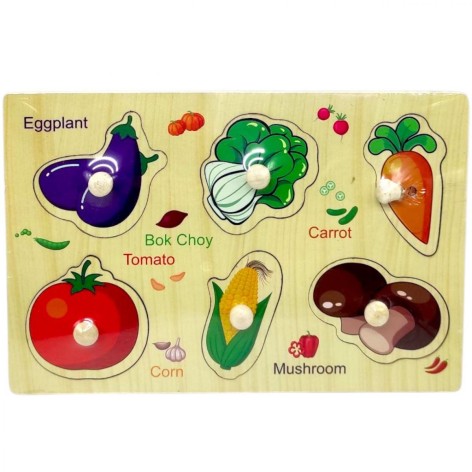 Вкладыши деревянные (ОВОЩИ)