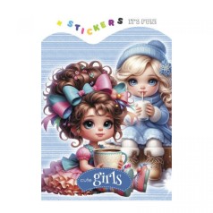 Раскраска 135 х 190мм. (CUTE GIRLS)