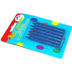 Свічки декоративні металізовані з напиленням, 6 шт