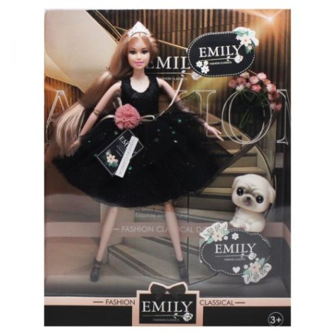 ЧП199211 [QJ101B] Лялька "Emily" QJ101B (48шт/2) з аксесуарами, в кор. - 28.5 * 6.5 * 36 см, р-р іграшки - 29 см