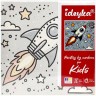 Картина по номерах для дітей "Космічна ракета" 25х25 см