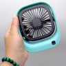 Вентилятор, 2 режима, аккумулятор 3.7 V (Розовый), USB кабель питания