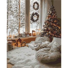 Картина по номерам "Магия Зимнего Дня" 40x50 см.