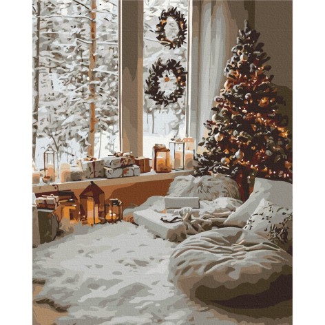 Картина по номерам "Магия Зимнего Дня" 40x50 см.