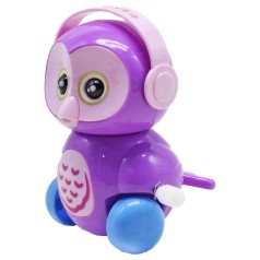Заводная игрушка "Сова в наушниках", фиолетовый