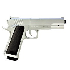 Страйкбольный пистолет COLT25 Стальной цвет на пульках