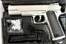 Страйкбольный пистолет COLT25 Стальной цвет на пульках