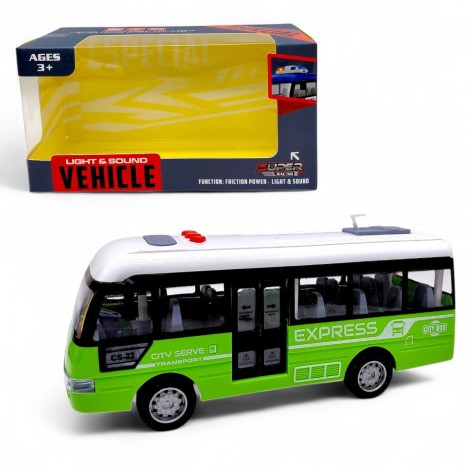 Машина инерционная, озвучена, со светом (в коробке 23x9x12 см)